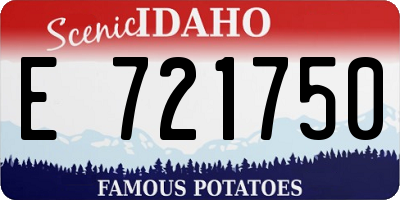 ID license plate E721750