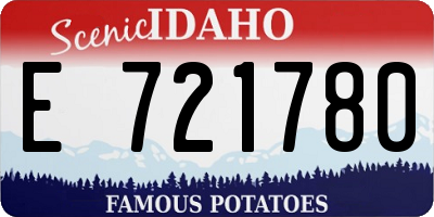 ID license plate E721780