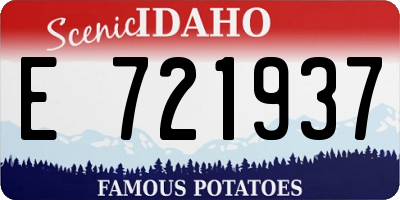 ID license plate E721937