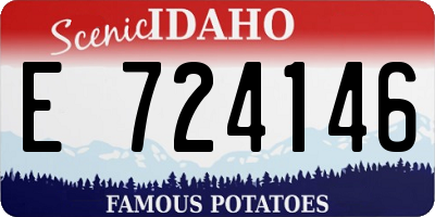 ID license plate E724146