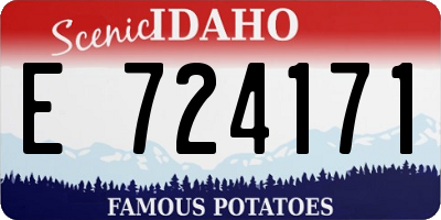 ID license plate E724171