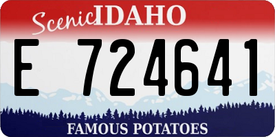 ID license plate E724641