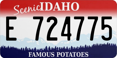 ID license plate E724775