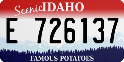 ID license plate E726137