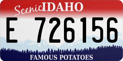 ID license plate E726156