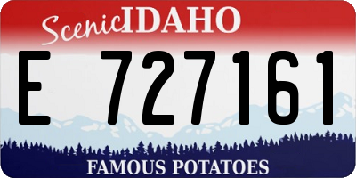 ID license plate E727161