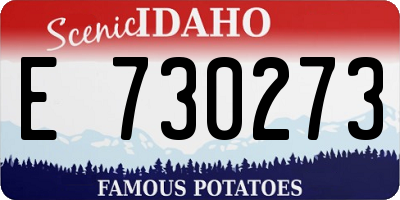 ID license plate E730273