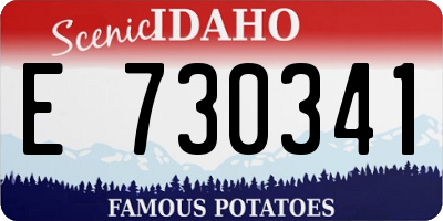 ID license plate E730341
