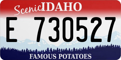 ID license plate E730527