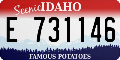 ID license plate E731146