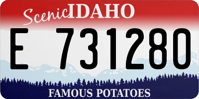 ID license plate E731280