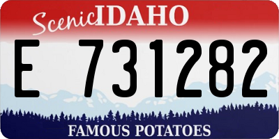 ID license plate E731282