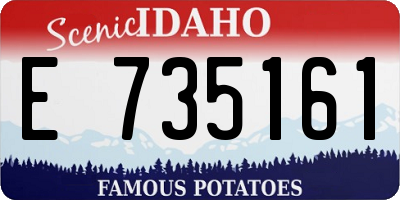 ID license plate E735161