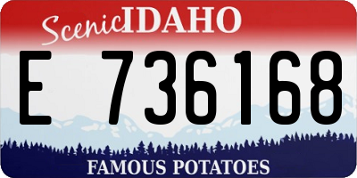 ID license plate E736168