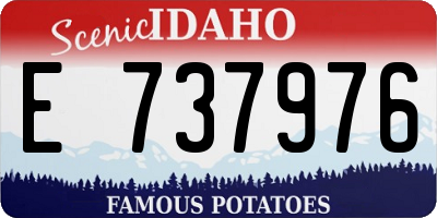 ID license plate E737976