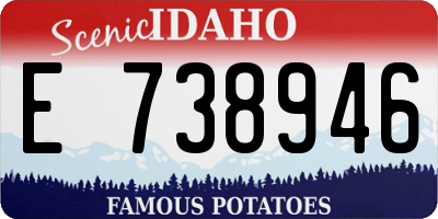 ID license plate E738946