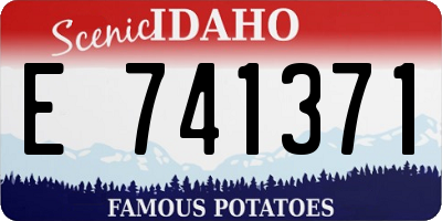 ID license plate E741371