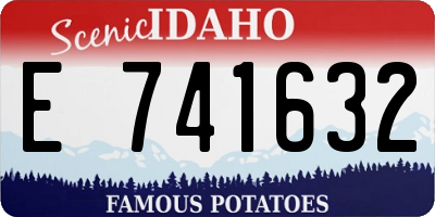 ID license plate E741632
