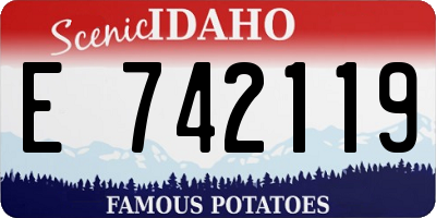 ID license plate E742119