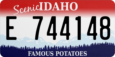 ID license plate E744148
