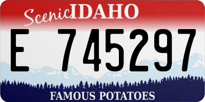 ID license plate E745297
