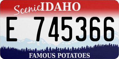 ID license plate E745366