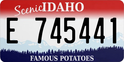 ID license plate E745441