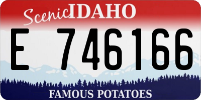 ID license plate E746166
