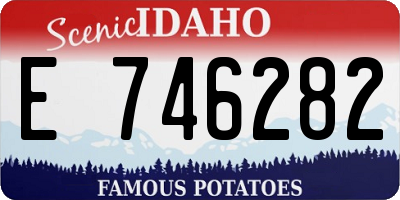 ID license plate E746282