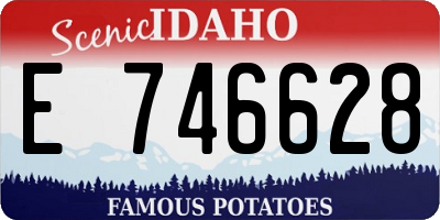 ID license plate E746628