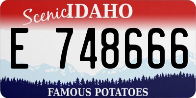 ID license plate E748666