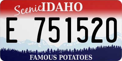 ID license plate E751520