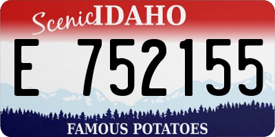 ID license plate E752155