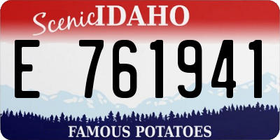 ID license plate E761941
