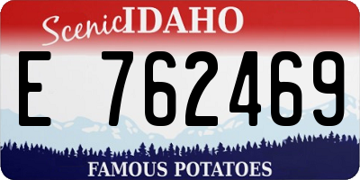ID license plate E762469