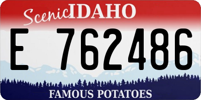 ID license plate E762486