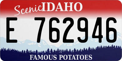 ID license plate E762946