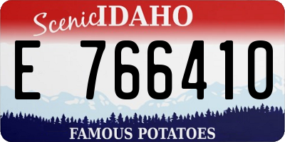 ID license plate E766410