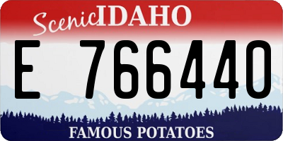 ID license plate E766440