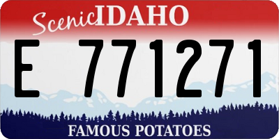 ID license plate E771271