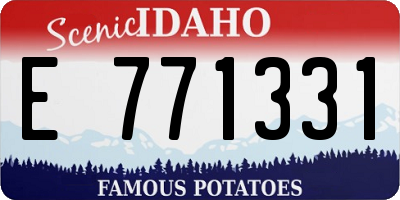 ID license plate E771331