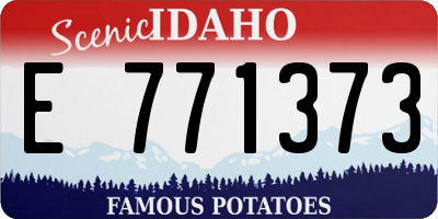 ID license plate E771373