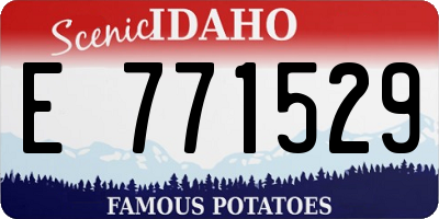 ID license plate E771529