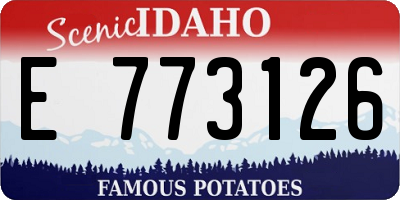 ID license plate E773126