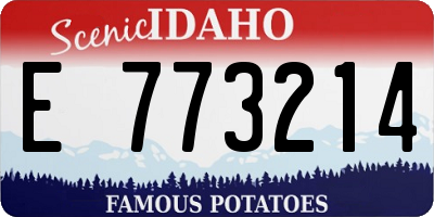 ID license plate E773214