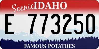 ID license plate E773250