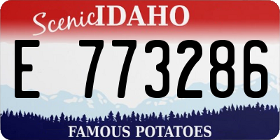 ID license plate E773286