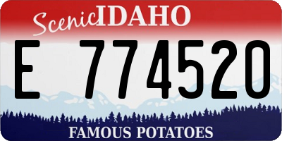 ID license plate E774520