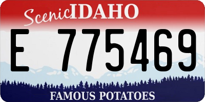 ID license plate E775469