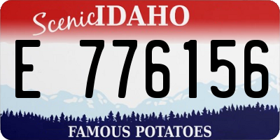 ID license plate E776156